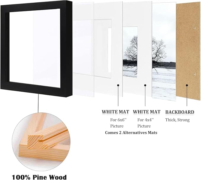 Easy Deliver Metal Floating Picture Frame for 12 x 12 Canvas Oil Painting
