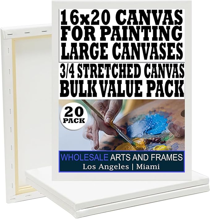 Easy Deliver 10 pcs Canvas White Picture Frame for 16 x 24 Canvas Oil Painting