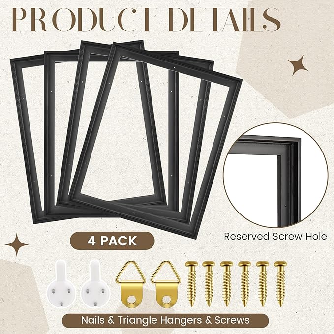Easy Deliver Metal Floating Picture Frame for 24 x 36 Canvas Oil Painting